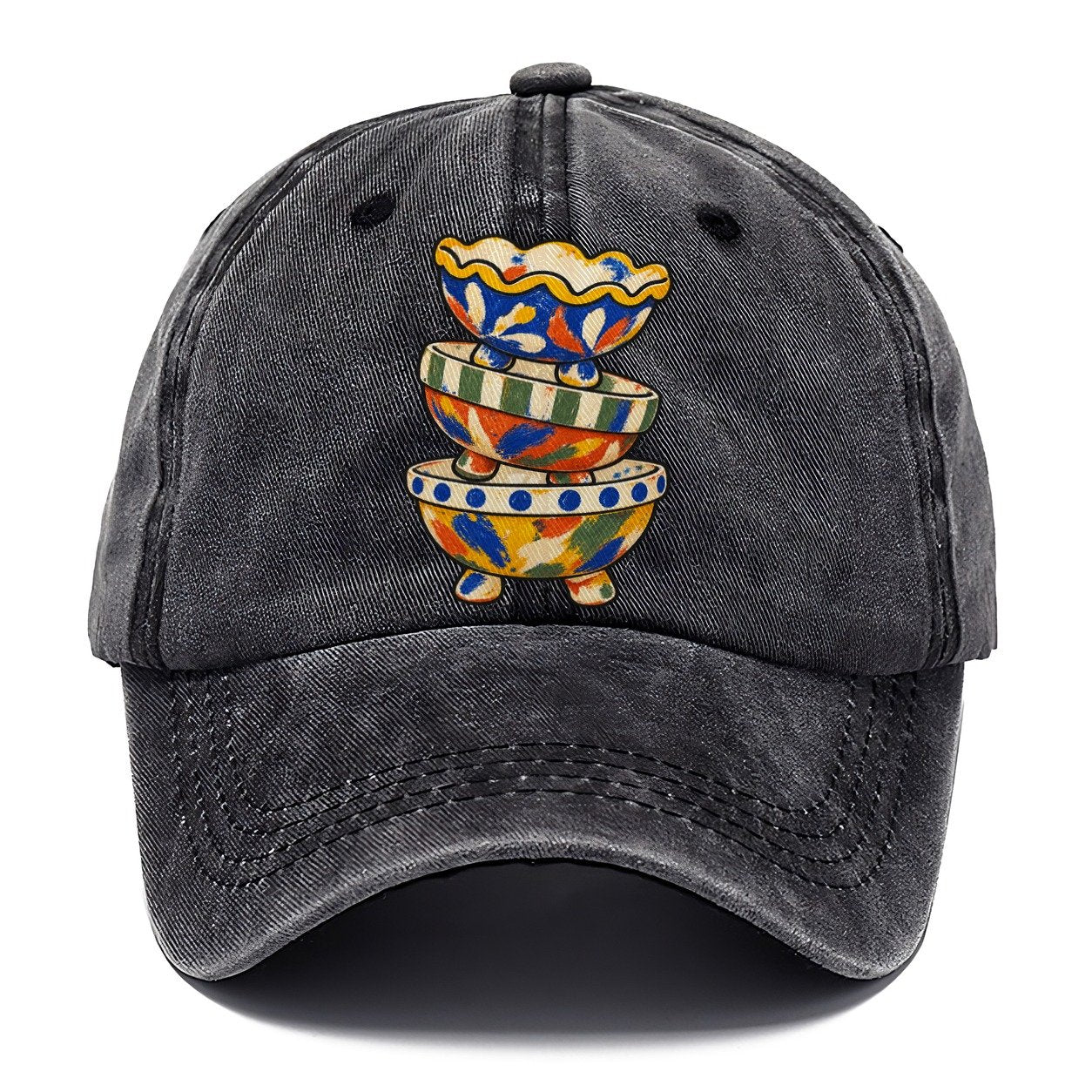 Footed Bowl Stack Clay Color Makers Classic Cap – Graphite