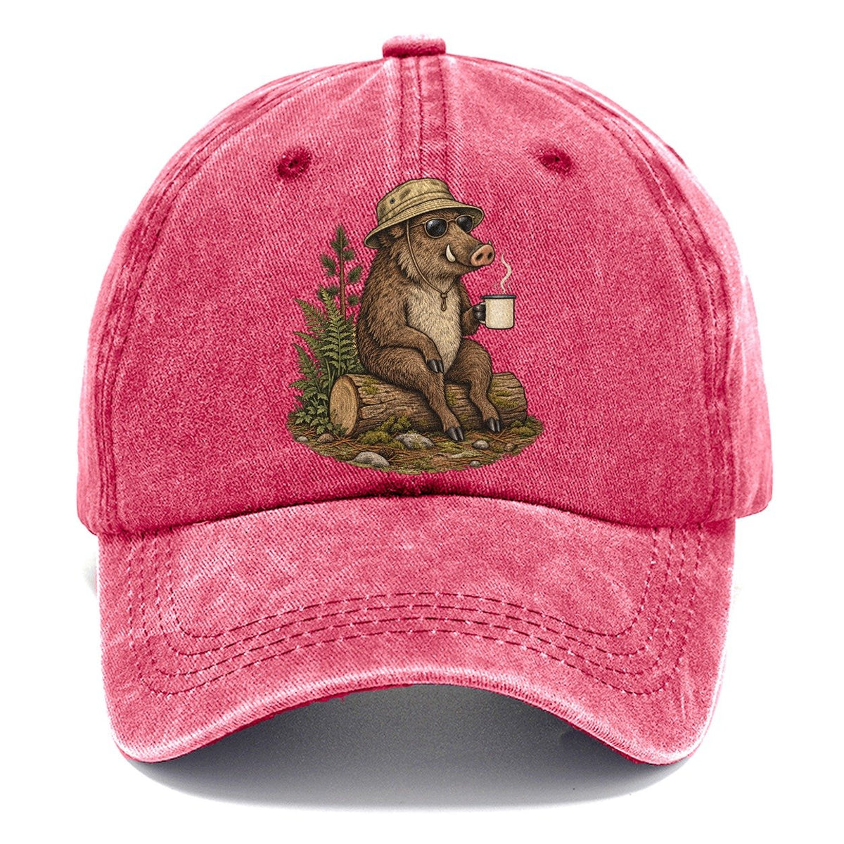 Boar Bean Supper Slow Camp Club Classic Cap – Pomegranate Blush