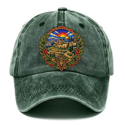 Judean Hills Terraces Jerusalem Classic Cap – Forest Mist