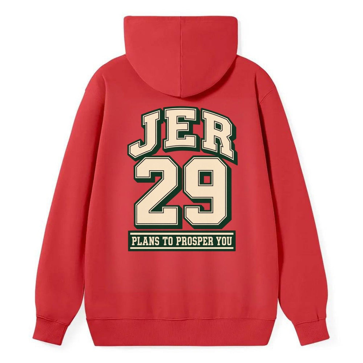Jeremiah 29 Varsity Chapel Varsity Classic Pullover Hoodie – Red