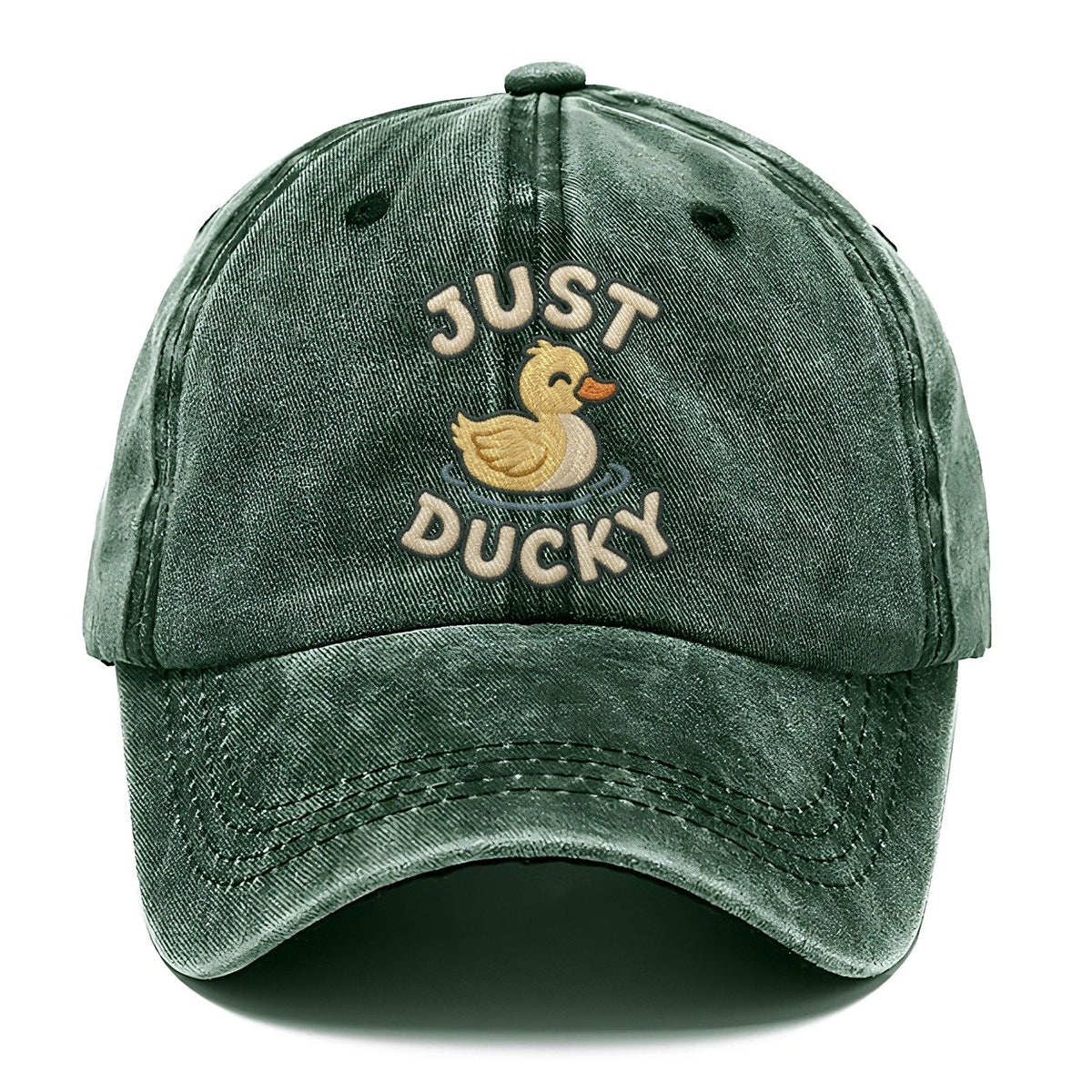 Duck Animal Puns Classic Cap – Forest Mist