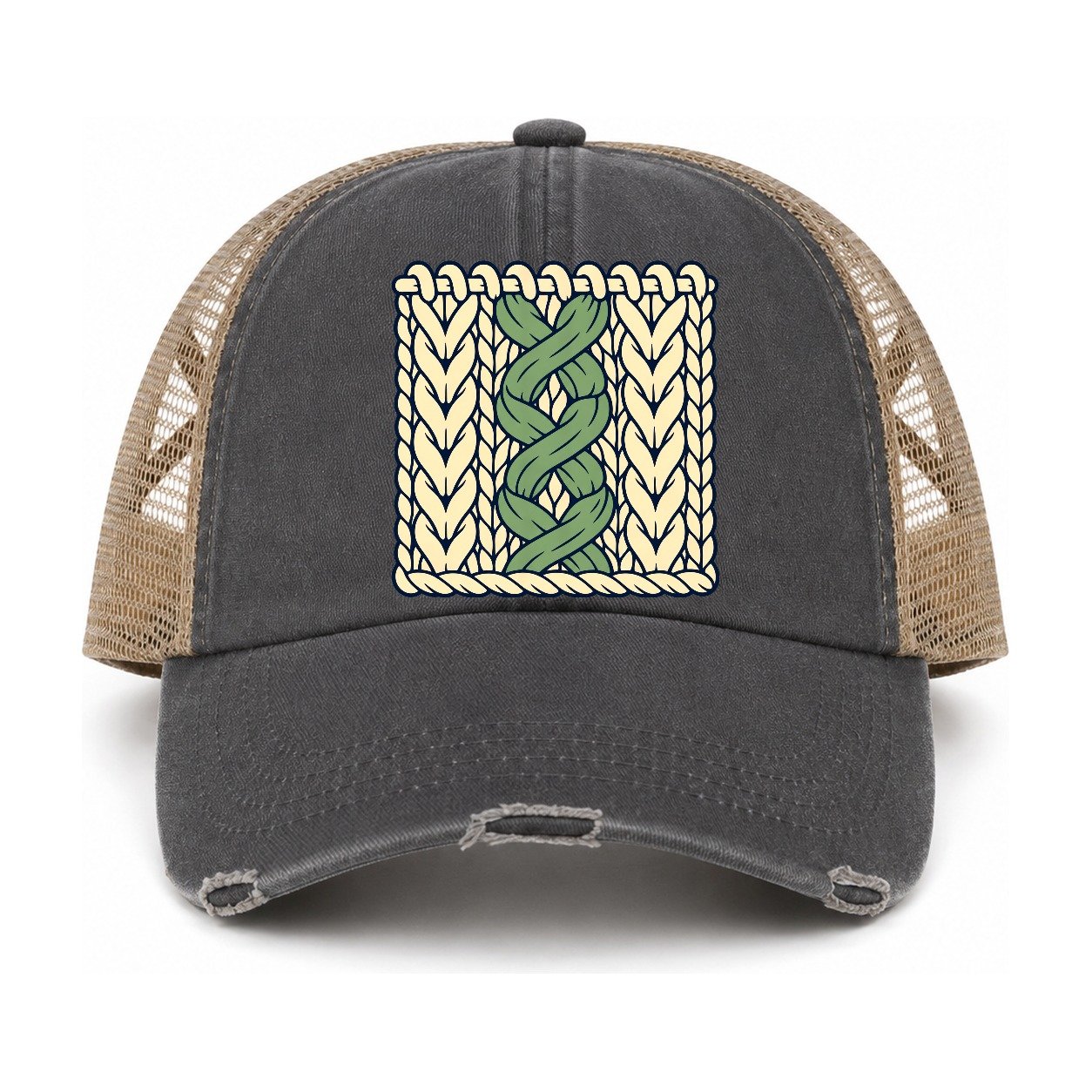 Charcoal-Khaki — front view