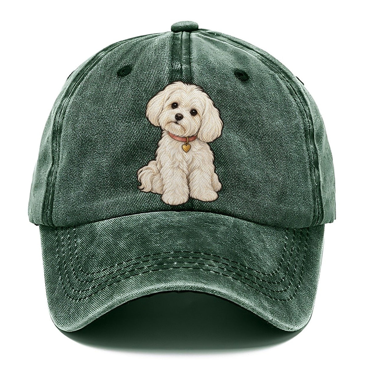 Maltese Heart Tag Fan Favorites Classic Cap – Forest Mist