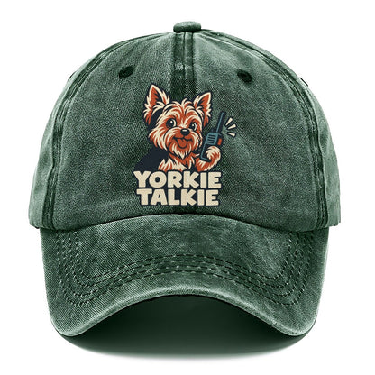 Yorkie Talkie Familiar Punchlines Classic Cap – Forest Mist