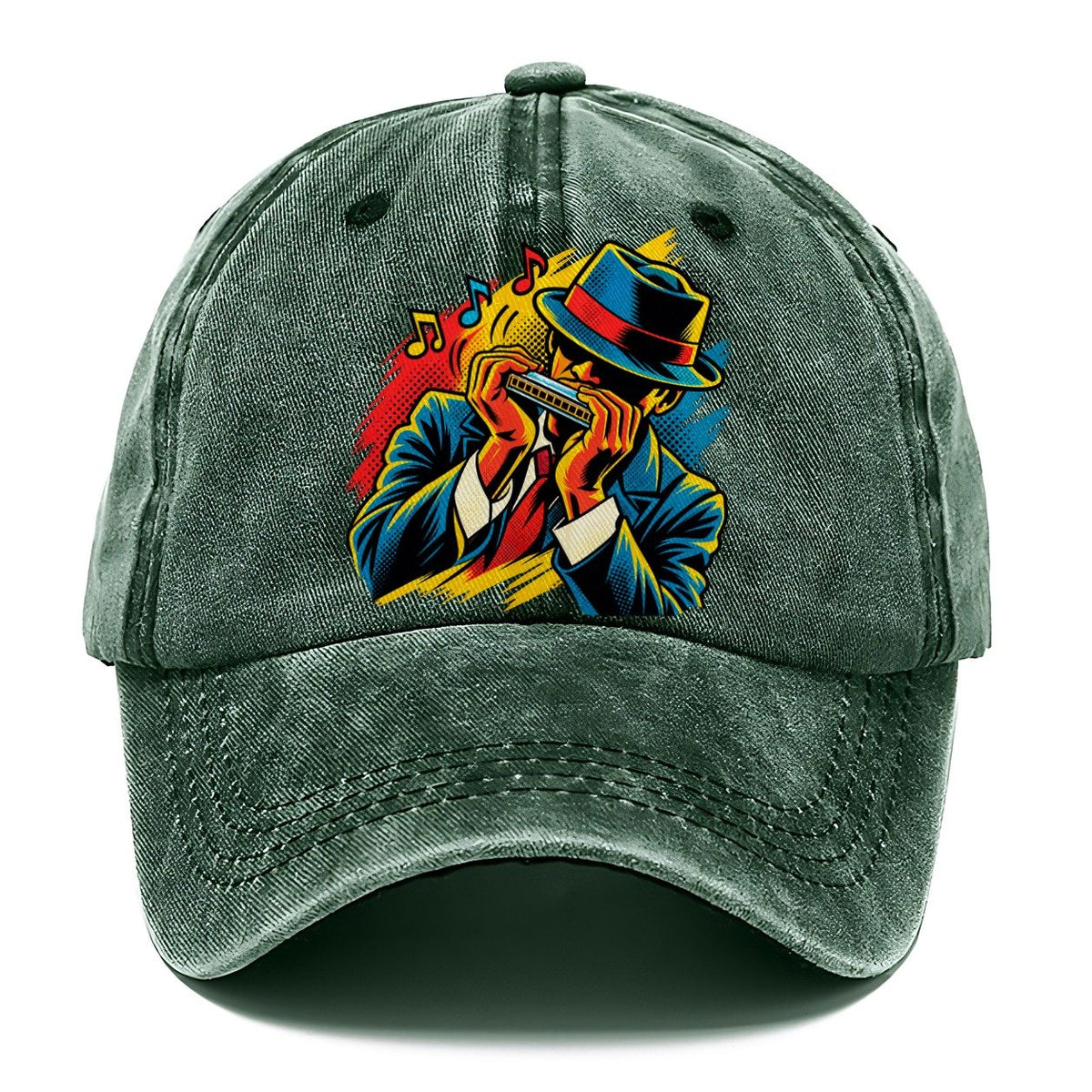 Pop Art Harmonica Classic Cap – Forest Mist