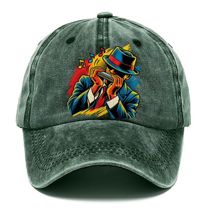 Pop Art Harmonica Classic Cap – Forest Mist
