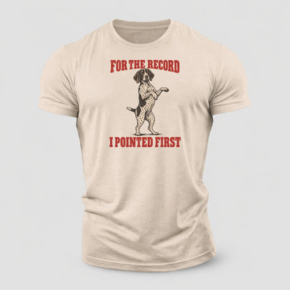 German Shorthaired Pointer Dog Declarations Cotton T-Shirt – Sand