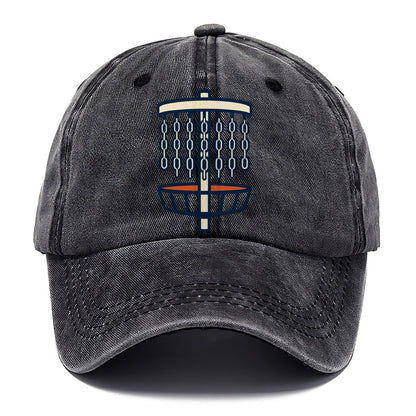 Chain Link Silhouette Disc Golf Classic Cap – Graphite
