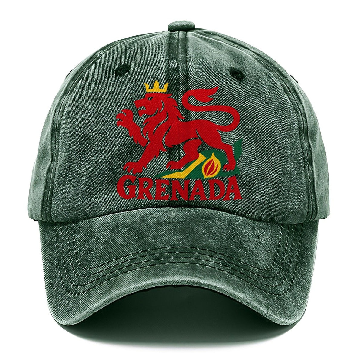 Grenada Crowned Lion Classic Cap – Forest Mist