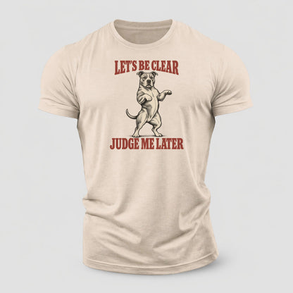 American Staffordshire Terrier Dog Declarations Cotton T-Shirt – Sand