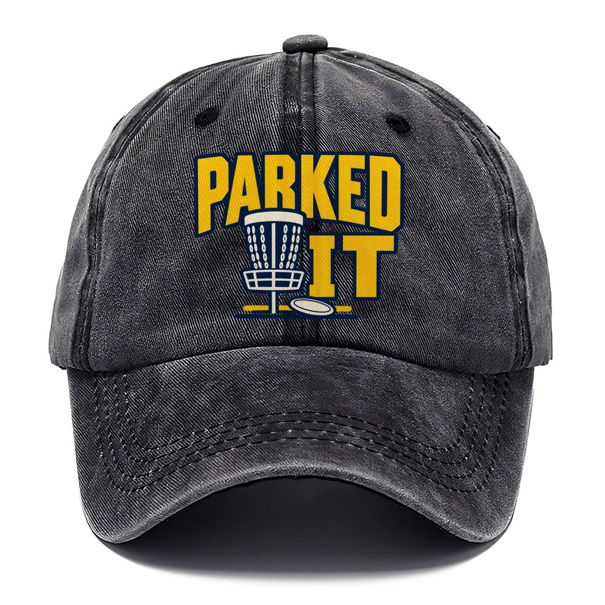 Parked It Disc Golf Classic Cap – Graphite