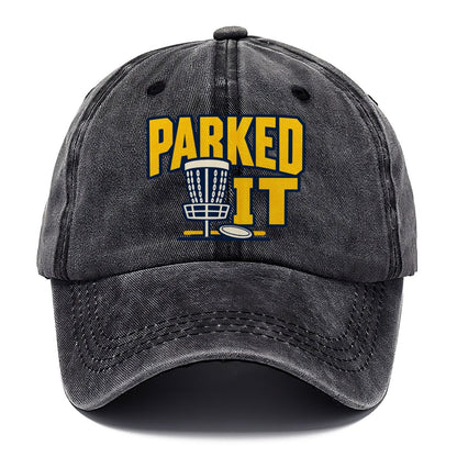 Parked It Disc Golf Classic Cap – Graphite