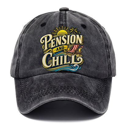 Pension And Chill Retired Living Classic Cap – Graphite