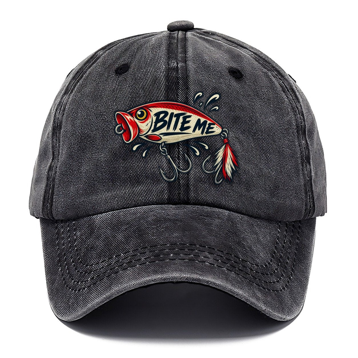 Bite Me Lure Fishing Elegant Classic Cap – Graphite