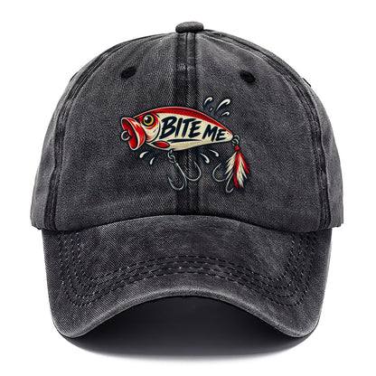 Bite Me Lure Fishing Elegant Classic Cap – Graphite