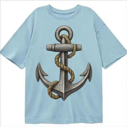 Anchor And Rope Classic T-shirt – Light Blue