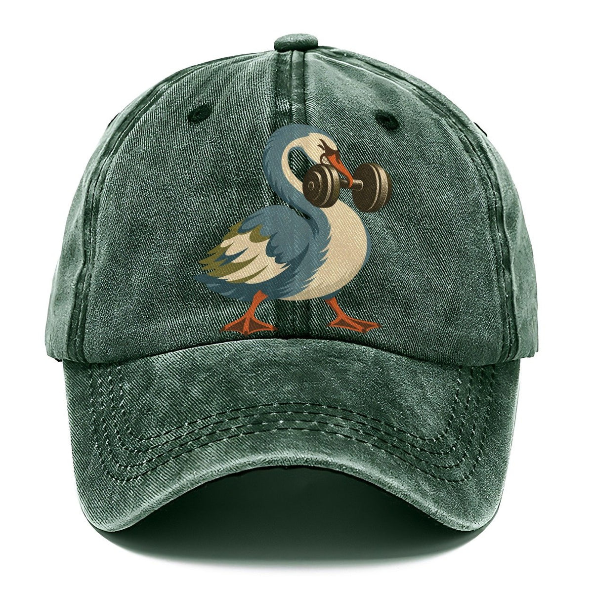 Swan Neck Curl Animal Lifters Classic Cap – Forest Mist