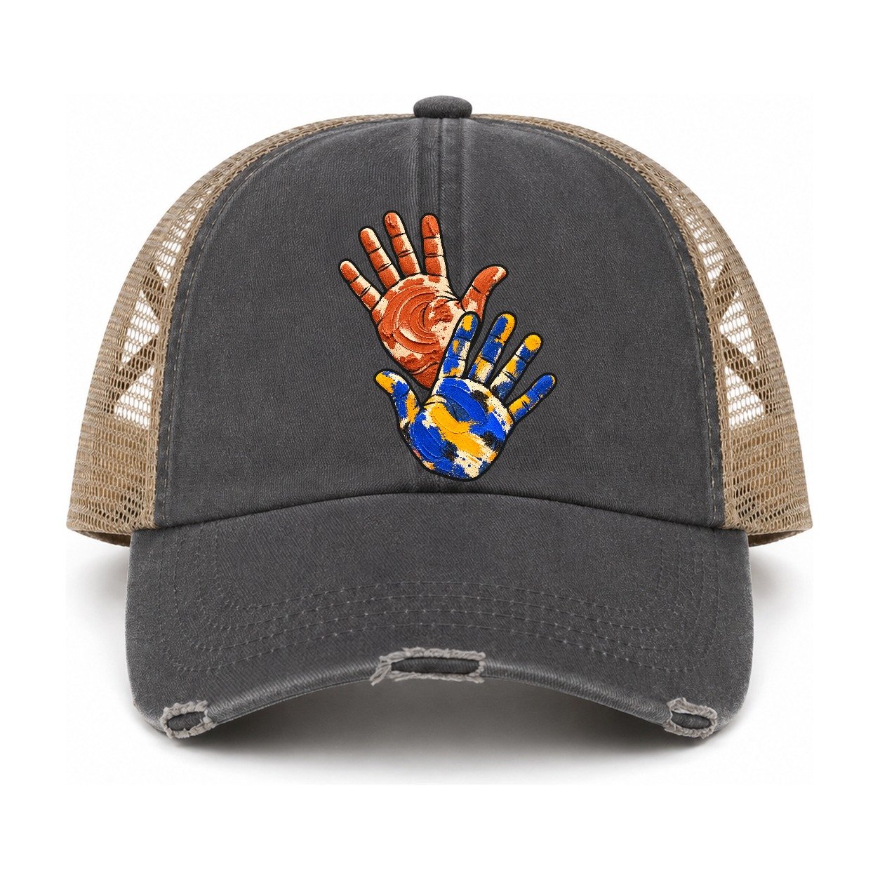 Charcoal-Khaki — front view
