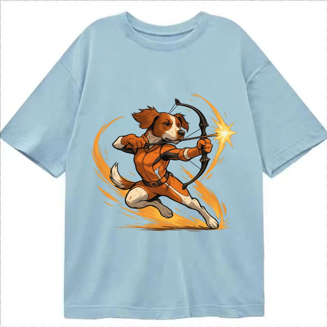 Brittany Hawkeye Hunting Heritage Compound Bow Gear Orange W Classic T-shirt – Light Blue