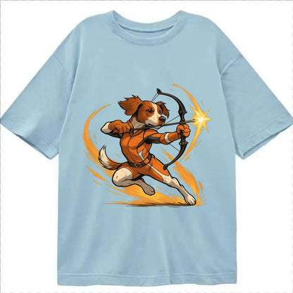 Brittany Hawkeye Hunting Heritage Compound Bow Gear Orange W Classic T-shirt – Light Blue