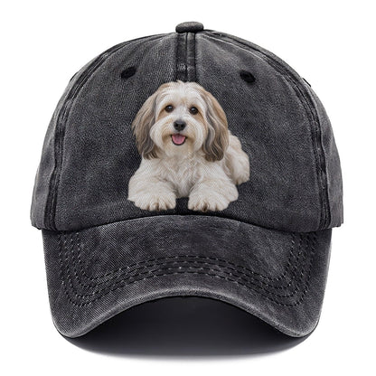Havanese Lying Down Top Breeds Classic Cap – Graphite