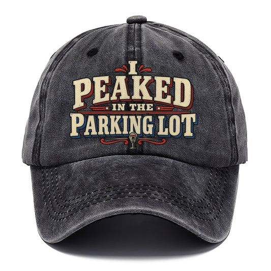 I Peaked In The Parking Lot American Wit Classic Cap – Graphite