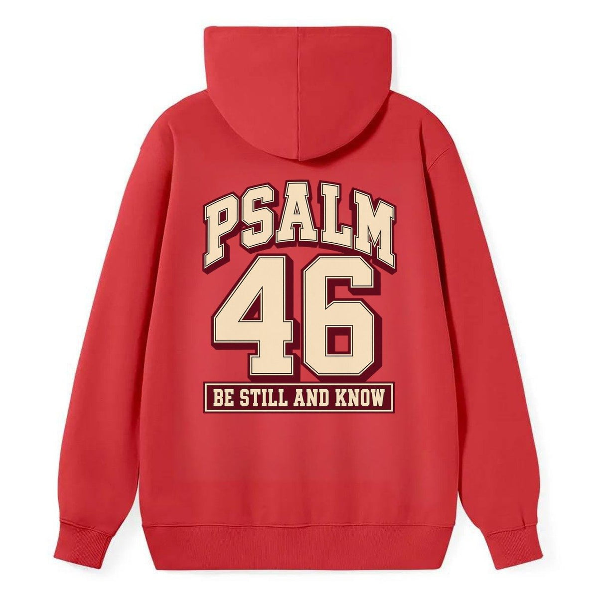 Psalm 46 Varsity Chapel Varsity Classic Pullover Hoodie – Red
