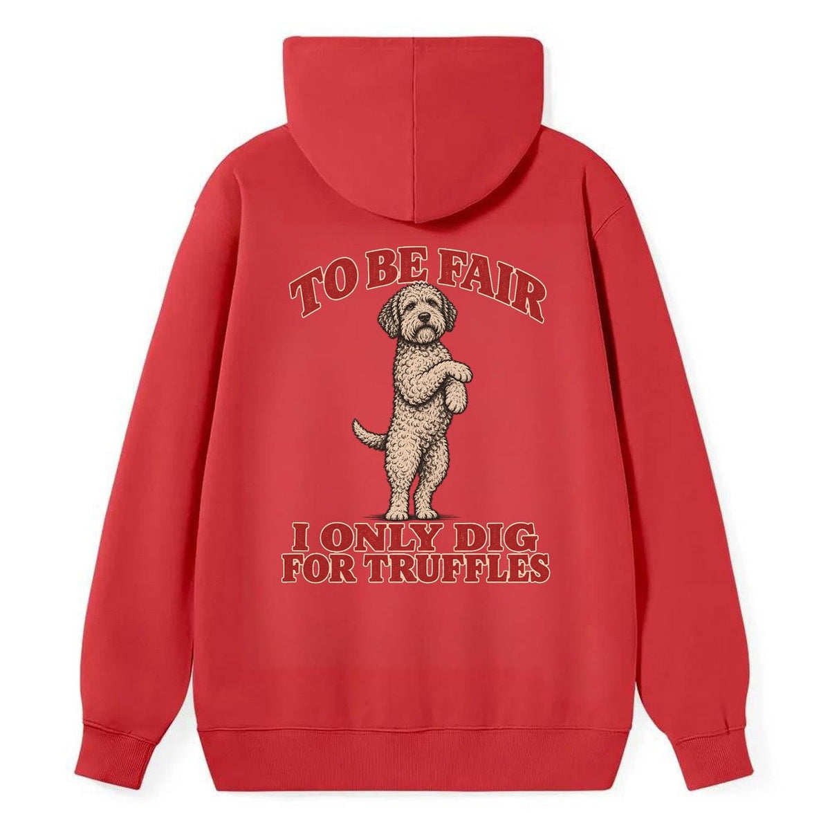 Lagotto Romagnolo Dog Declarations Classic Pullover Hoodie – Red