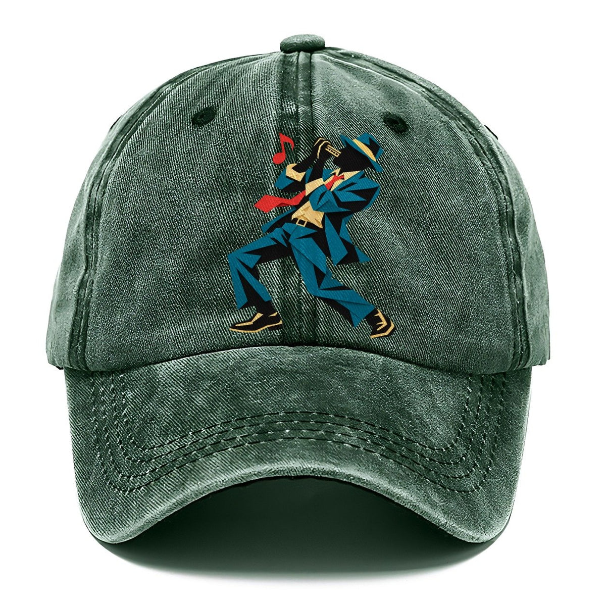 Cut-Paper Harmonica Classic Cap – Forest Mist