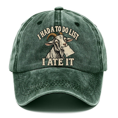 Goat Ate The List Everyday Originals Classic Cap – Forest Mist