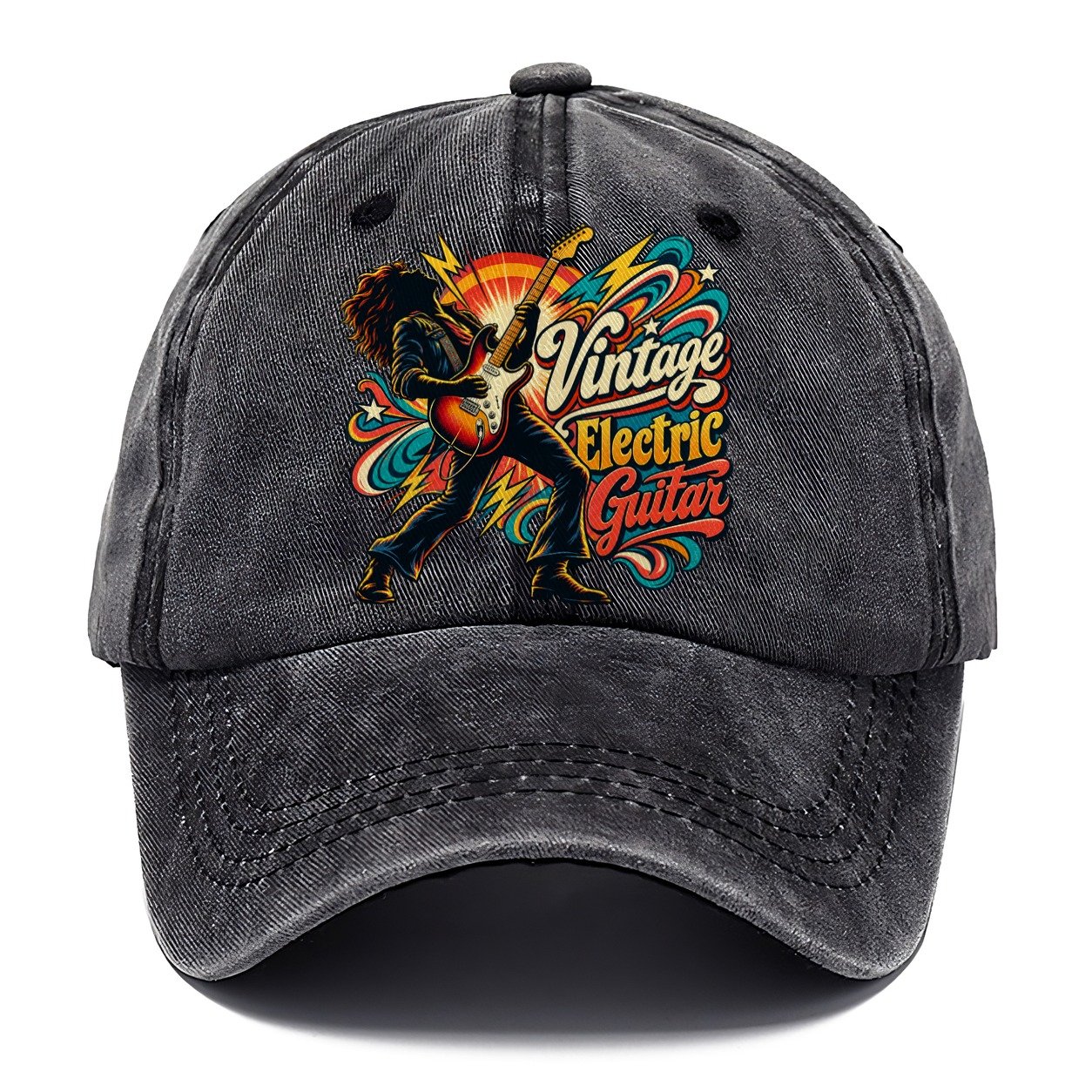 Vintage Electric Guitar Music Instruments Classic Cap – Graphite