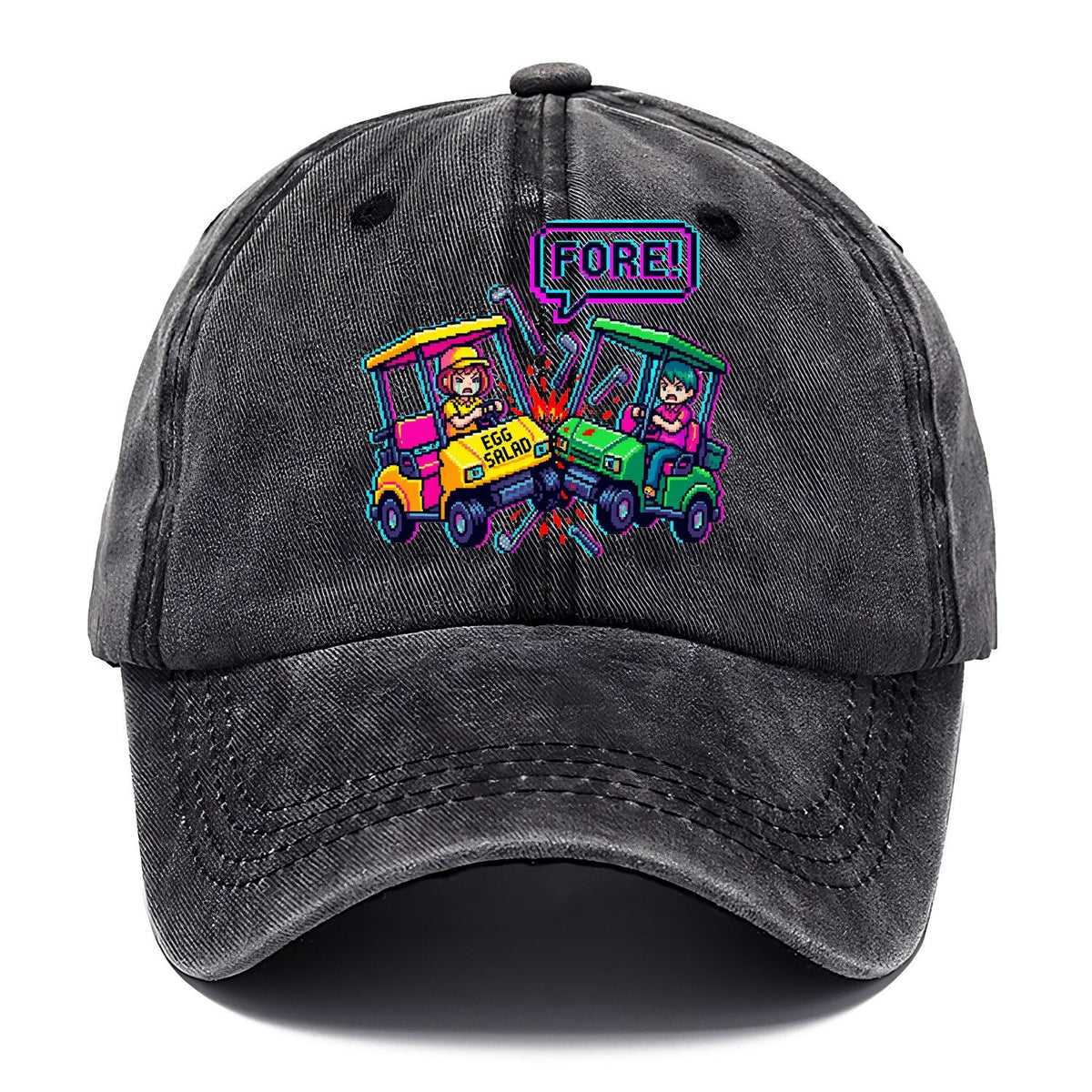 Fore Egg Salad Golf Classic Cap – Graphite