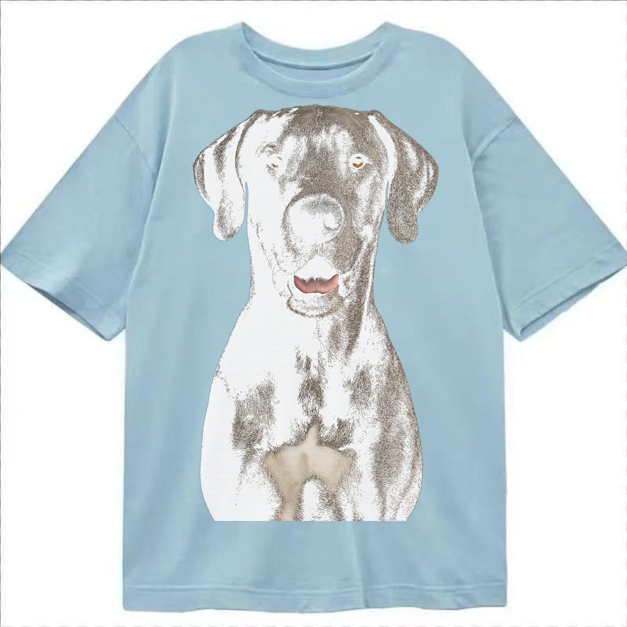 Great Dane Gentle Giant Noble Heart Classic T-shirt – Light Blue