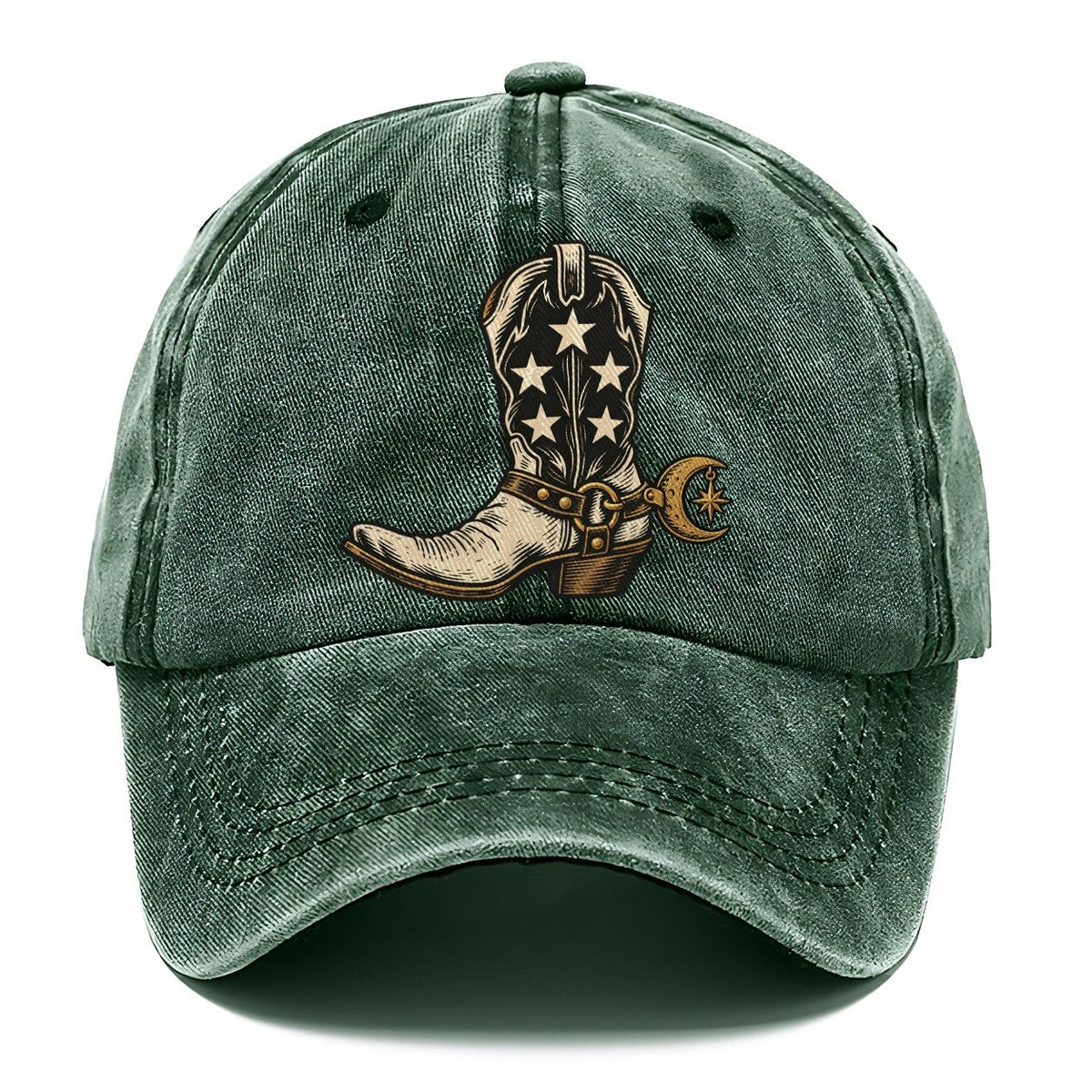 Star Studded Boot Sundown Familiars Classic Cap – Forest Mist