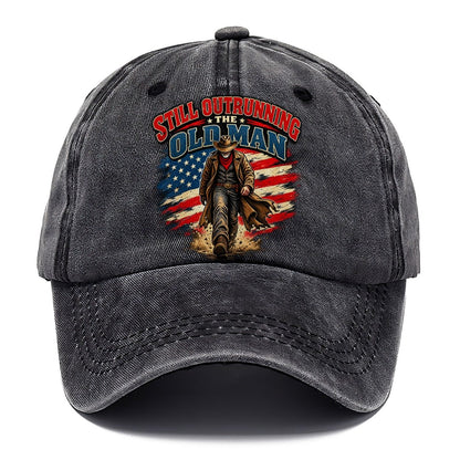 Still Outrunning The Old Man Old Man Strong Classic Cap – Graphite