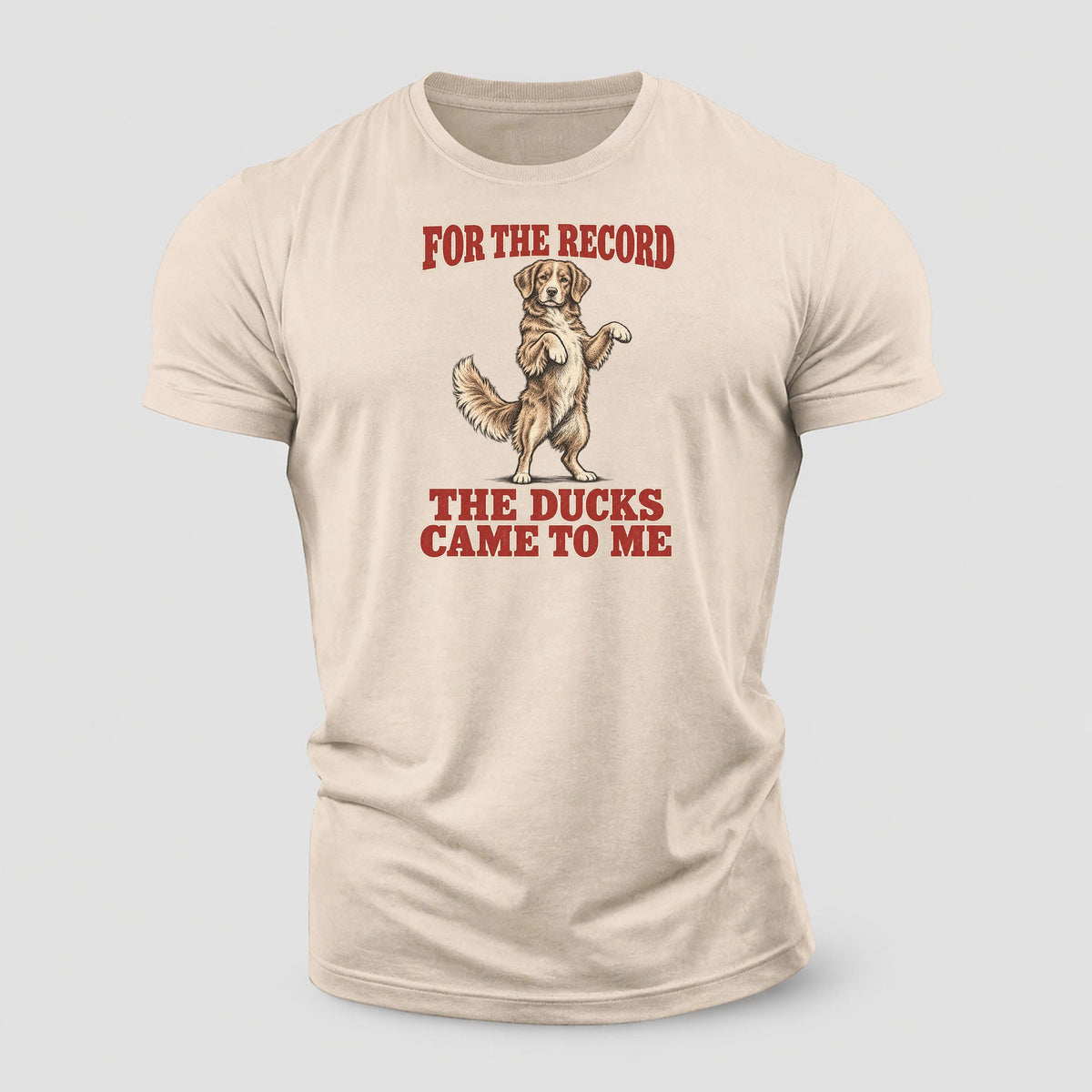 Nova Scotia Duck Tolling Retriever Dog Declarations Cotton T-Shirt – Sand