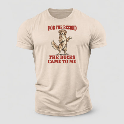Nova Scotia Duck Tolling Retriever Dog Declarations Cotton T-Shirt – Sand