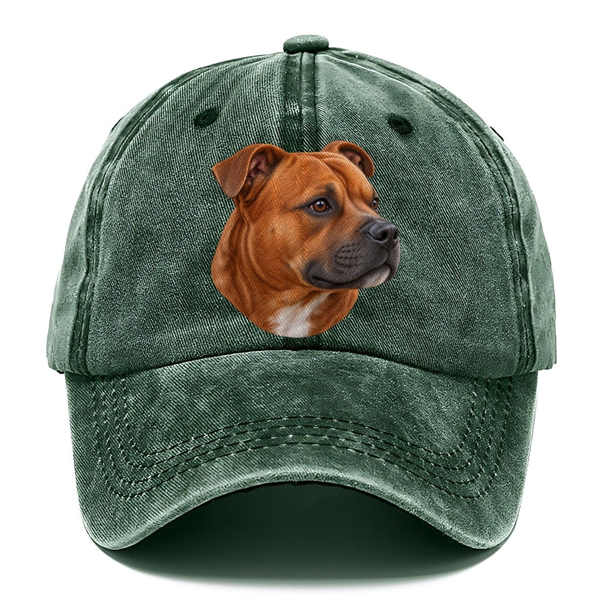 Staffy Red Velvet Profile Pastimes Companions Classic Cap – Forest Mist