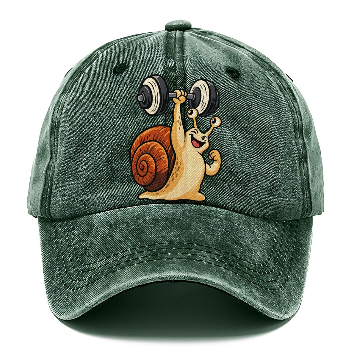 Snail Slow Gains Animal Lifters Classic Cap – Forest Mist
