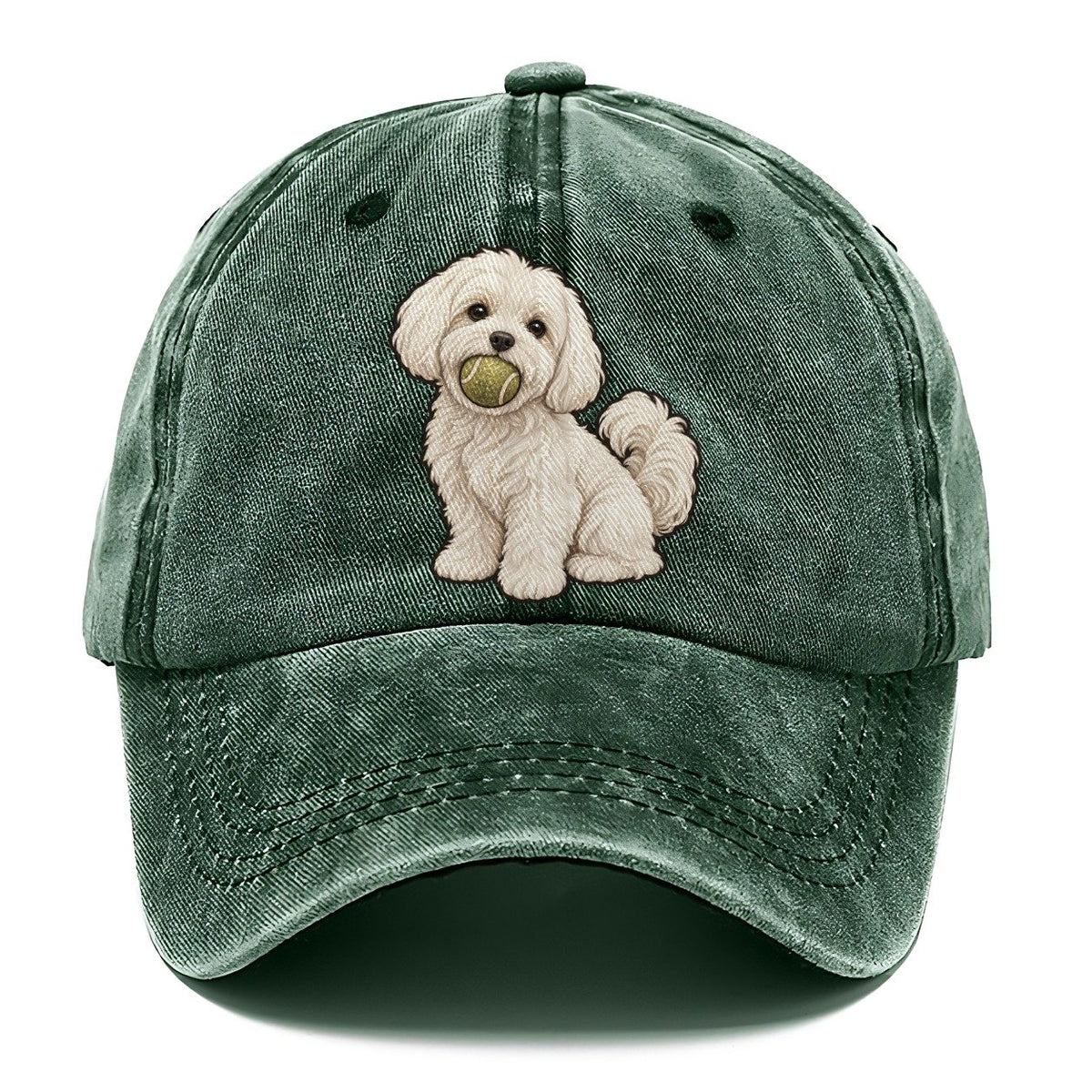 Maltese Tennis Ball Fan Favorites Classic Cap – Forest Mist