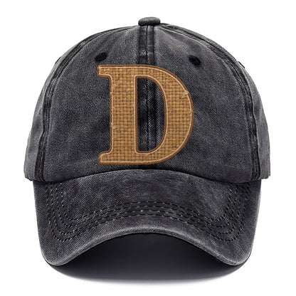 Woven Tweed D Monogram Classic Cap – Graphite