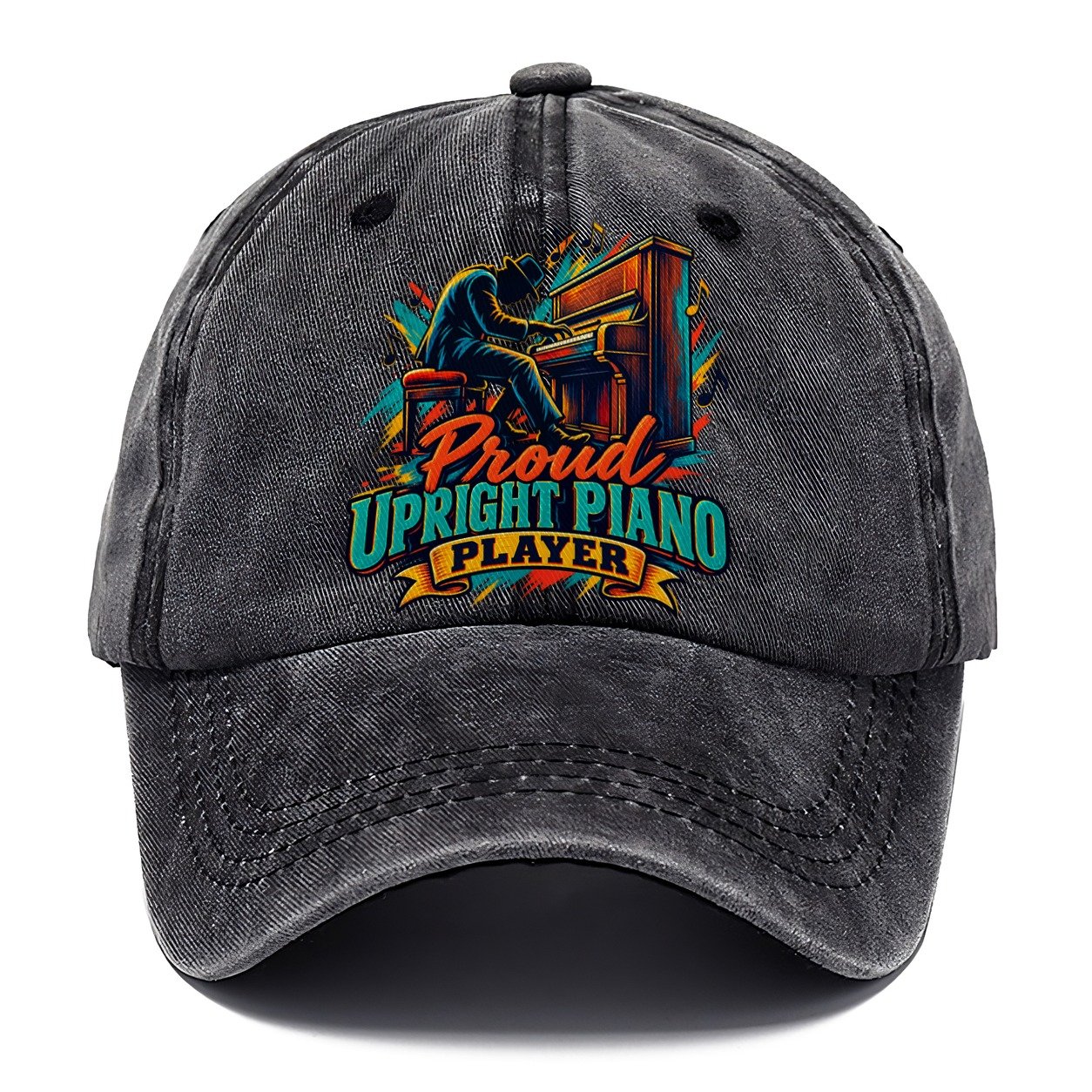 Proud Upright Piano Player Music Instruments Classic Cap – Graphite
