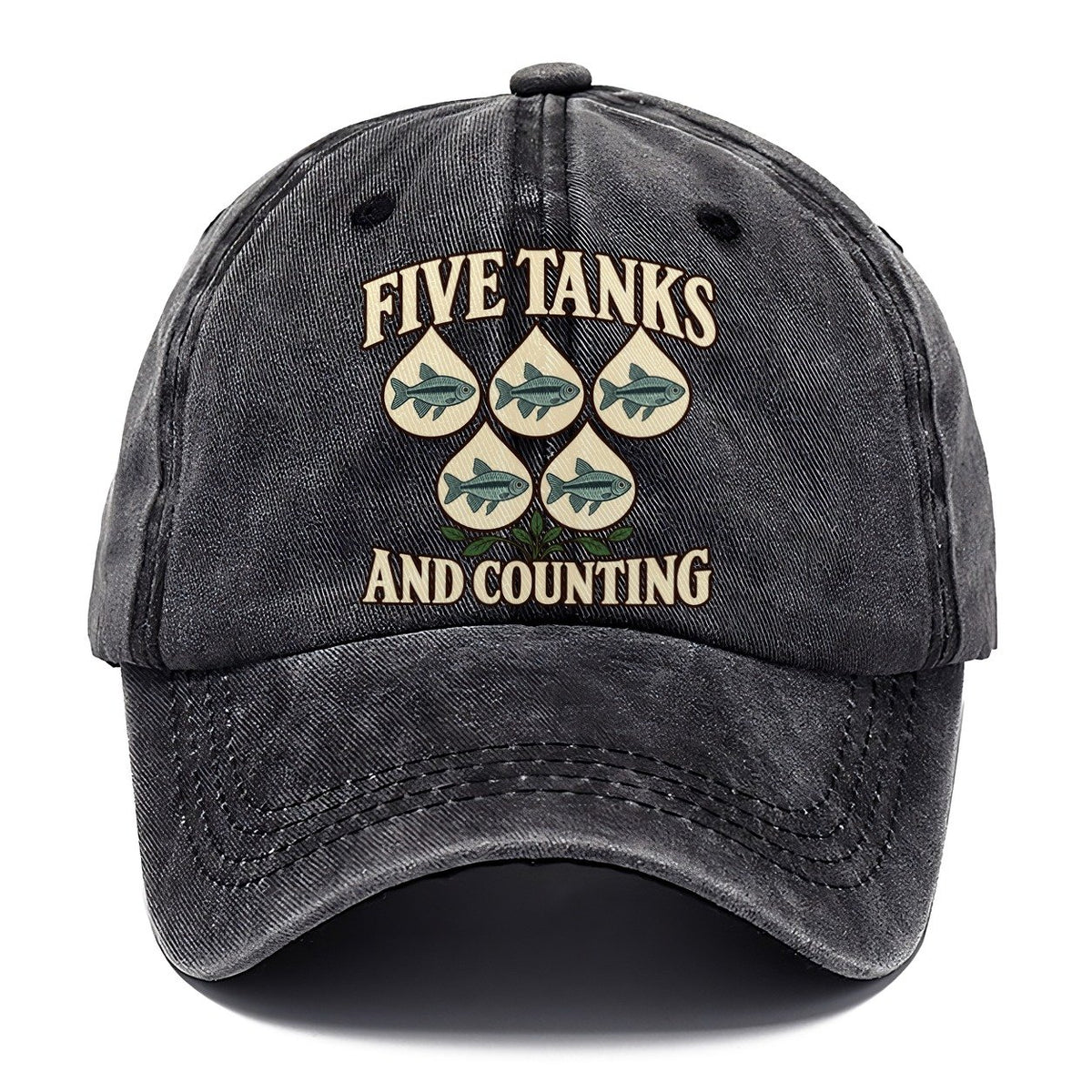 Five Tanks And Counting Aquarium Keeping Classic Cap – Graphite