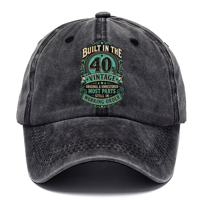 Built In The 40s Vintage Working Order Classic Cap – Graphite