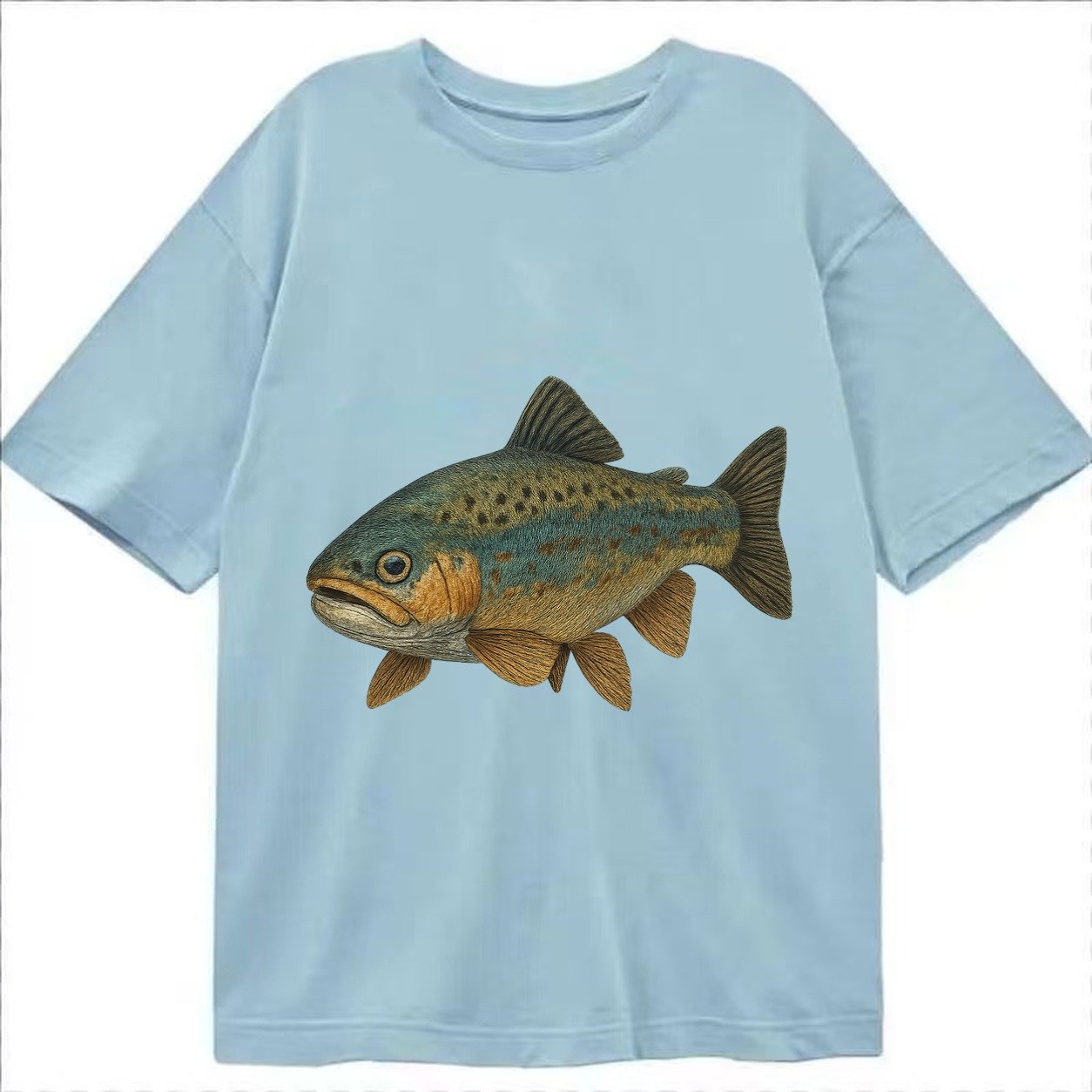 Trout Tales Headwear Classic T-shirt – Light Blue