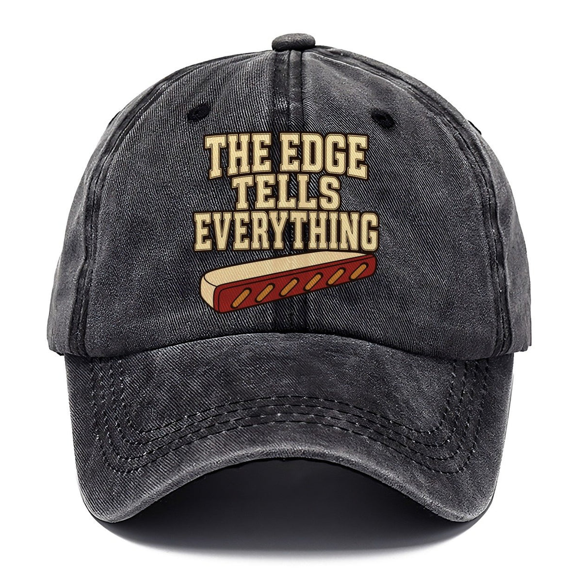 The Edge Tells Everything Leathercraft Classic Cap – Graphite