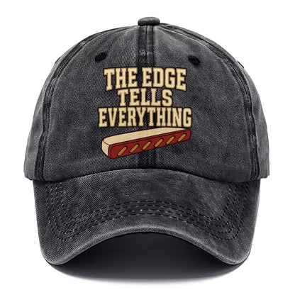 The Edge Tells Everything Leathercraft Classic Cap – Graphite