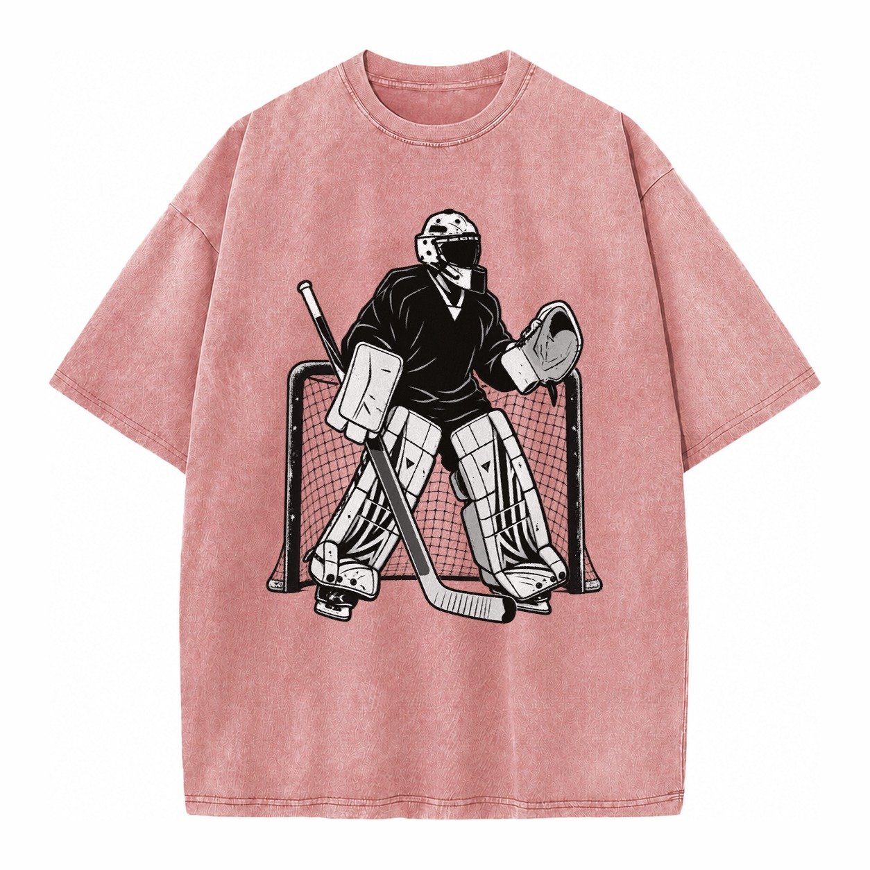 Hockey Goalie Vintage T-shirt – Dusty Rose