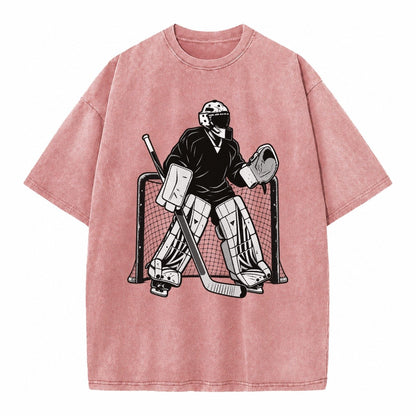 Hockey Goalie Vintage T-shirt – Dusty Rose