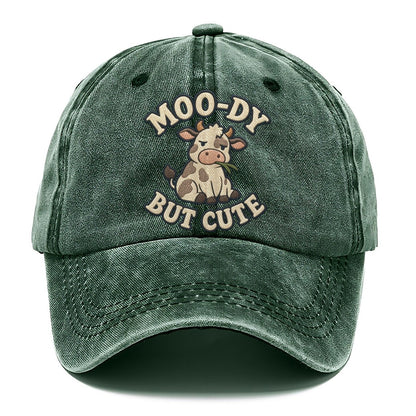 Cow Animal Puns Classic Cap – Forest Mist
